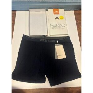 Icebreaker US Men's Merino 150 Anatomica Boxers w/ Fly Size XL Midnight Navy
